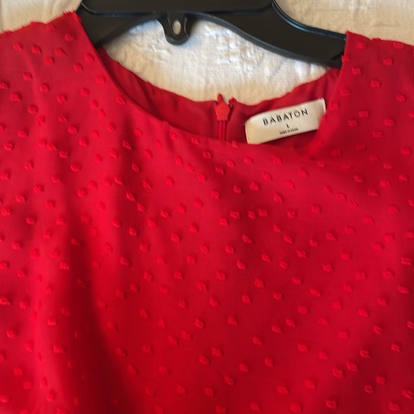 Babaton sleeveless blouse. Red. - Picture 2 of 5